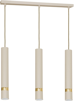 Picture of Luminex Reno 9516 lampa wiszca zwis 3x8W GU10 beowa/zota