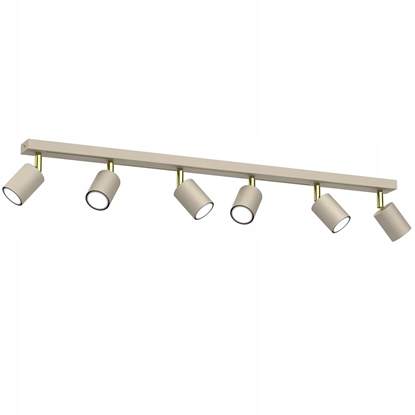 Picture of Luminex Striper 4599 listwa plafon lampa sufitowa 6x8W GU10 beowy/zoty