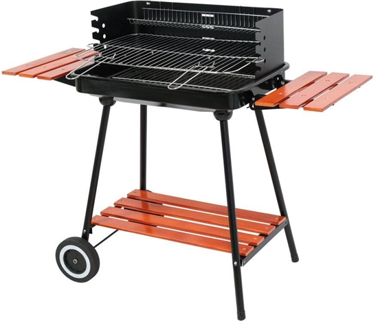 Изображение Geko LUND CHARCOAL GRILL WITH SHELVES GRID 53x33cm