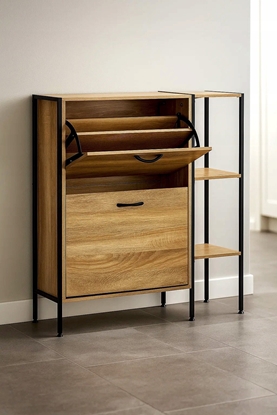 Picture of M12B4 ELEGANCKA SZAFKA NA BUTY KOMODA     MODERN LOFT Z PÓKAMI