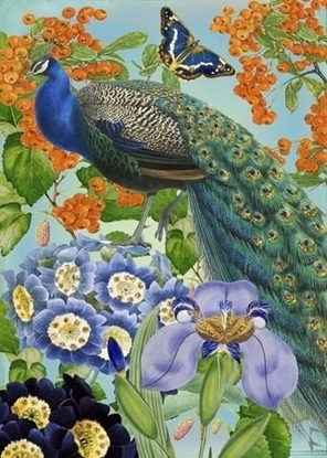 Picture of Madame Treacle Karnet B6 brokat z kopert Paw