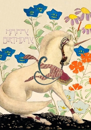 Picture of Madame Treacle Karnet B6 brokat z kopert Urodziny Jednoroec