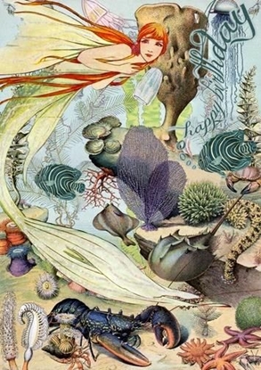 Picture of Madame Treacle Karnet B6 brokat z kopert Urodziny Morze