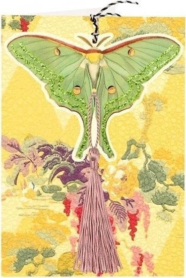 Picture of Madame Treacle Karnet B6 i zawieszka z kopert - Niebieski motyl