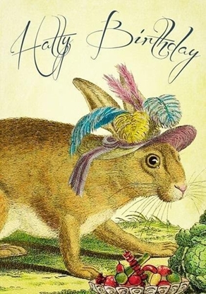 Picture of Madame Treacle Karnet B6 z kopert Urodziny Królik w kapeluszu