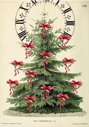 Picture of Madame Treacle Karnet B6 z kopert wita Choinka i zegar