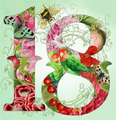 Picture of Madame Treacle Karnet kwadrat z kopert Urodziny 18