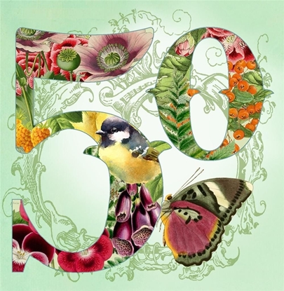 Picture of Madame Treacle Karnet kwadrat z kopert Urodziny 50