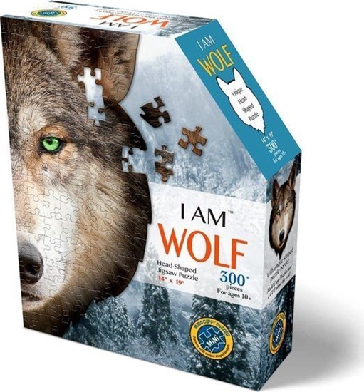 Picture of MADD CAPP MADD CAPP, Puzzle konturowe I AM - Wilk 300 elem.