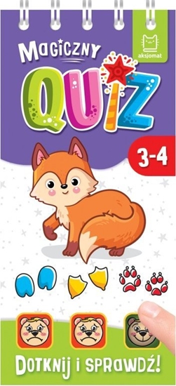 Picture of Magiczny quiz z liskiem. Dotknij i sprawd. 3-4 lata