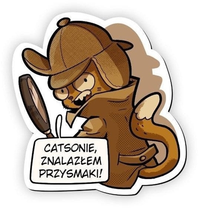 Изображение Magnes na lodówk Sherlock Koci Detektyw