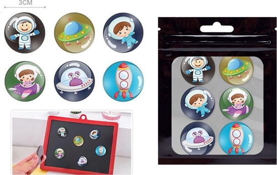 Picture of MAGNESY KOSMONAUCI 3cm 6 SZTUK