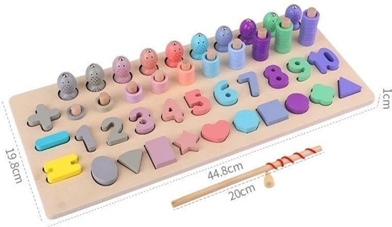 Picture of Magnetyczna ukadanka Montessori pastelowa