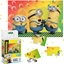Изображение MAGNETYCZNE PUZZLE "MINIONKI" 16 ELEMENTÓW KOLOROWEJ UKADANKI DLA DZIECI