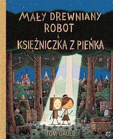 Picture of May drewniany robot i ksiniczka z pieka