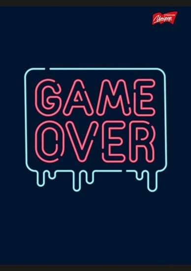 Picture of MAJEWSKI Zeszyt A5 32k linia podwójna dwukolorowa laminowany PLAYER z lakierem miejscowym p15 mix