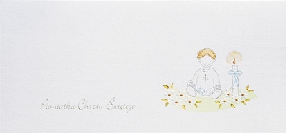 Attēls no MAK Karnet Chrzest DL C06 - wieca Chopiec