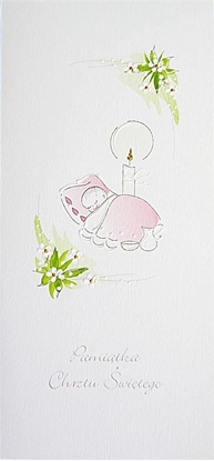 Attēls no MAK Karnet Chrzest DL C09 - Niemowl dziewczynka