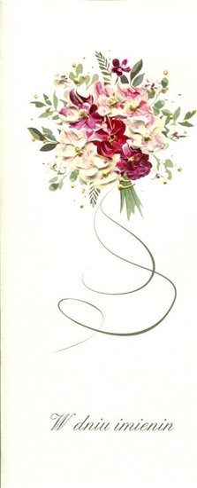 Picture of MAK Karnet Imieniny DL I 101 - Kwiaty