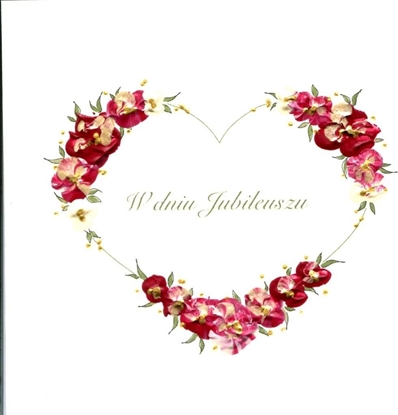 Attēls no MAK Karnet Jubileusz Kwadrat J01 - Serce