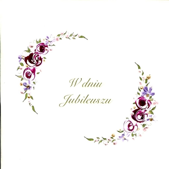 Изображение MAK Karnet Jubileusz Kwadrat J02 - Kwiaty