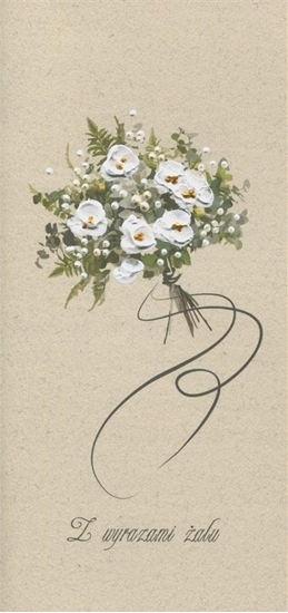 Picture of MAK Karnet Kondolencje DL KON04 - Bukiet