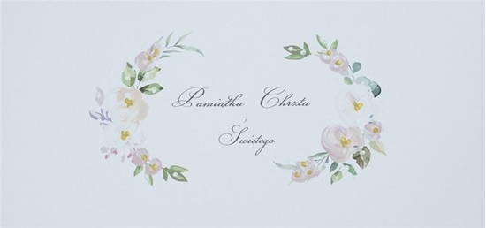 Picture of MAK Studio Karnet Chrzest DL C16 - Napis dziewczynka