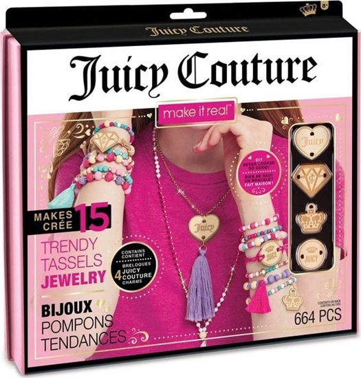 Picture of Make it real MAKE IT REAL Zestaw do tworzenia bransoletek Juicy Couture Trendy Tassels, zabawka kreatywna