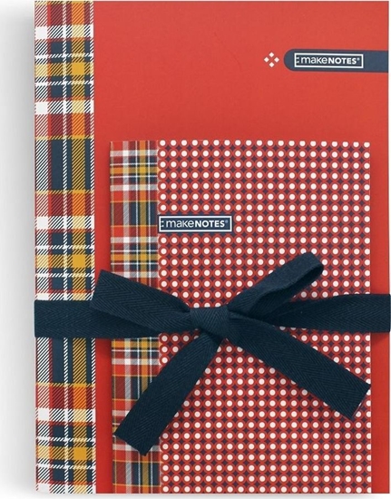 Изображение Make Notes Cosy Zestaw zeszytów A5+A6 czerwony