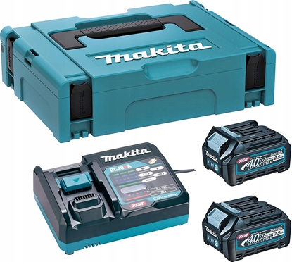 Изображение Akumulators Makita 191J81-6; XGT; 40 V; 2x2,5 Ah; Li-ion + lādētājs + koferis