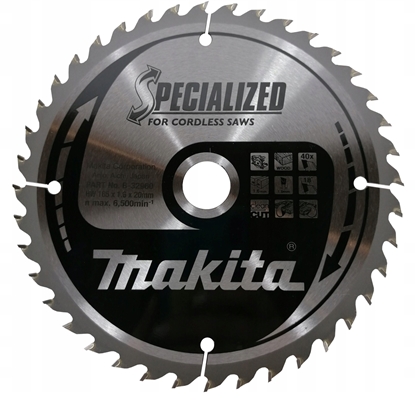 Picture of Makita SPECIALIZED Sägeblatt 165x20x40Z