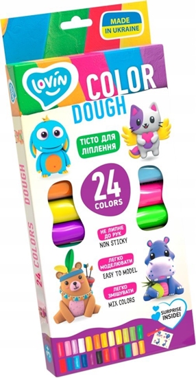 Picture of Maksik Ciastolina Zestaw do modelowania 24 kolory OKTO 411844