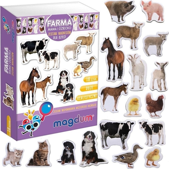 Picture of Maksik Magnesy Farma - Mama i dzieci MV 6032-08