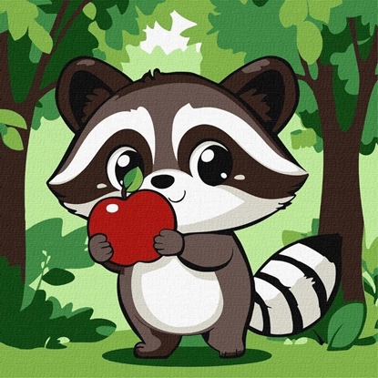 Picture of Malowania po numerach - Uroczy szop z jabkiem