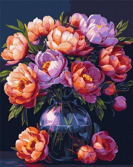 Picture of Ideyka Malowanie po numerach - Luksus kwiatów 40x50cm