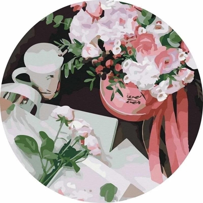 Picture of Malowanie po numerach okrge - Dobry ranek 40cm