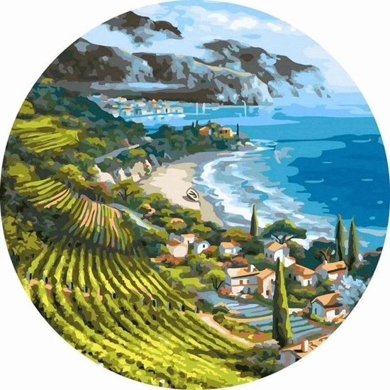 Picture of Malowanie po numerach okrge - Wie Nadmorska 40