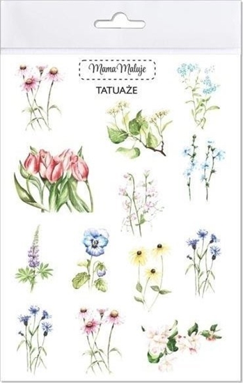 Изображение Mama Maluje Tatuae zmywalne Kwiaty