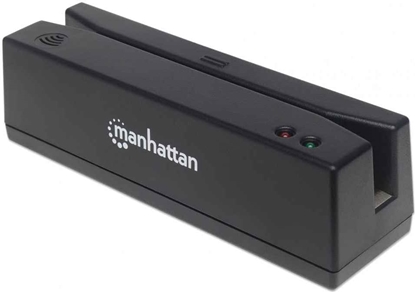 Picture of Manhattan 460255 magnētisko karšu lasītājs USB Melns