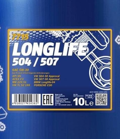 Picture of Mannol Mannol Alyva Longlife5W/30sintetinvarikliams10 L