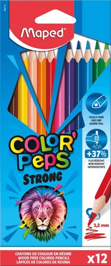 Изображение Maped Kredki Colorpeps Strong trójktne 12 kolorów