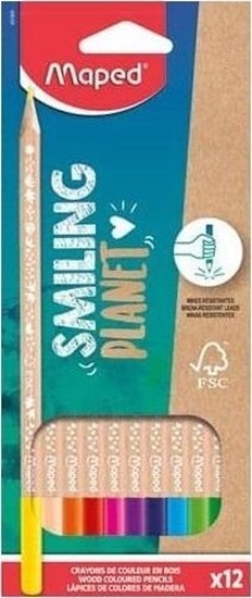 Picture of Maped Kredki Smiling Planet 12szt.
