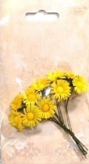 Picture of Margerytki papierowe 10szt ólte