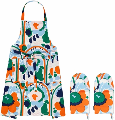 Picture of Marimekko prijuosts ir pirtini rinkinys