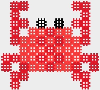 Изображение Marioinex Micro Waffle 80 elementów Krab