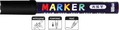 Picture of Marker akrylowy 1-2mm czarny (6szt) M&G