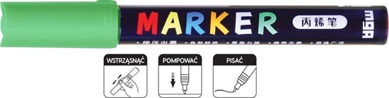Picture of Marker akrylowy 1-2mm zielony (6szt) M&G