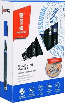 Picture of MemoBe Marker permanentny niebieski (12szt)