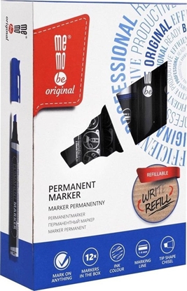 Picture of MemoBe Marker permanentny niebieski (12szt)