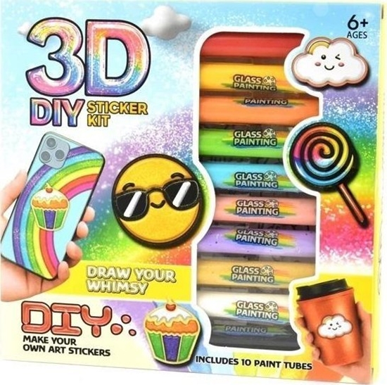 Picture of Markery do malowania 3D - 10 kolorów + szablony